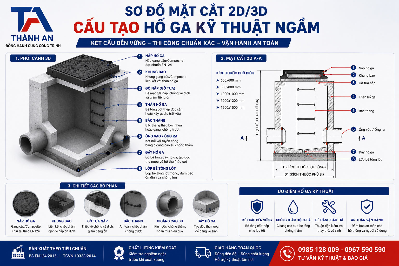 Hố Ga Kỹ Thuật Là Gì? Cấu Tạo, Phân Loại Và Ứng Dụng Thực Tế